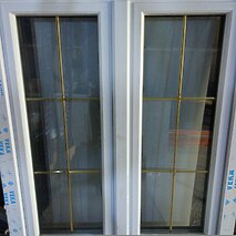 Распродажа ОКНО VEKA 990*1170ММ Орех темный/ белый снаружи 